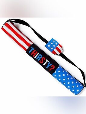 🇺🇸 Spencer’s Thirsty USA Beer Can Sling Insulated